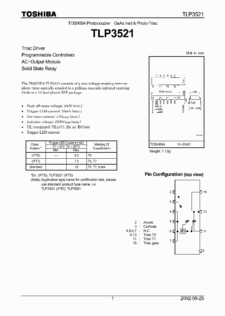 TLP3521_4135.PDF Datasheet