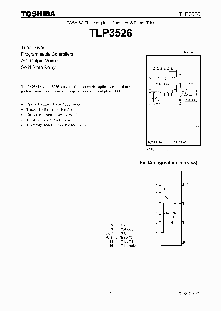 TLP3526_4136.PDF Datasheet