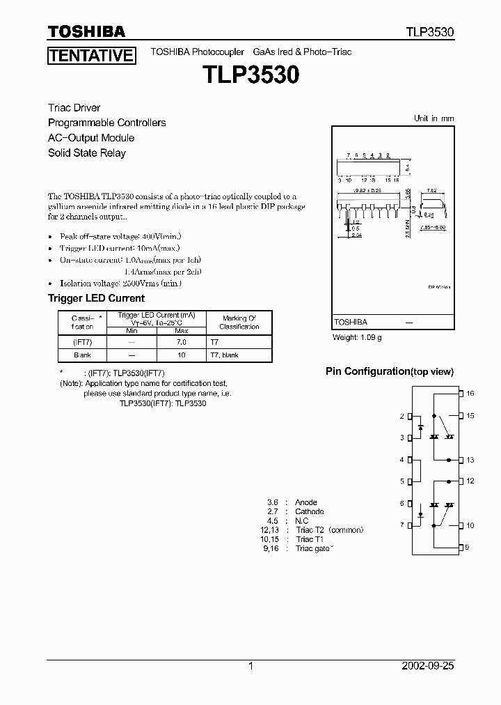 TLP3530_4137.PDF Datasheet