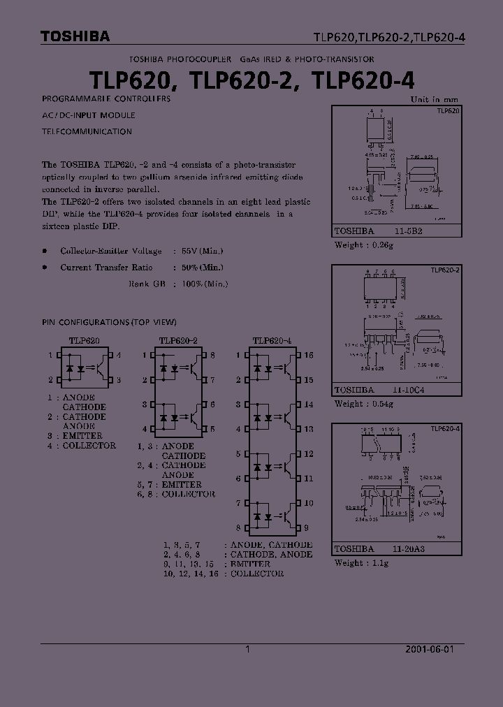 TLP620_84741.PDF Datasheet