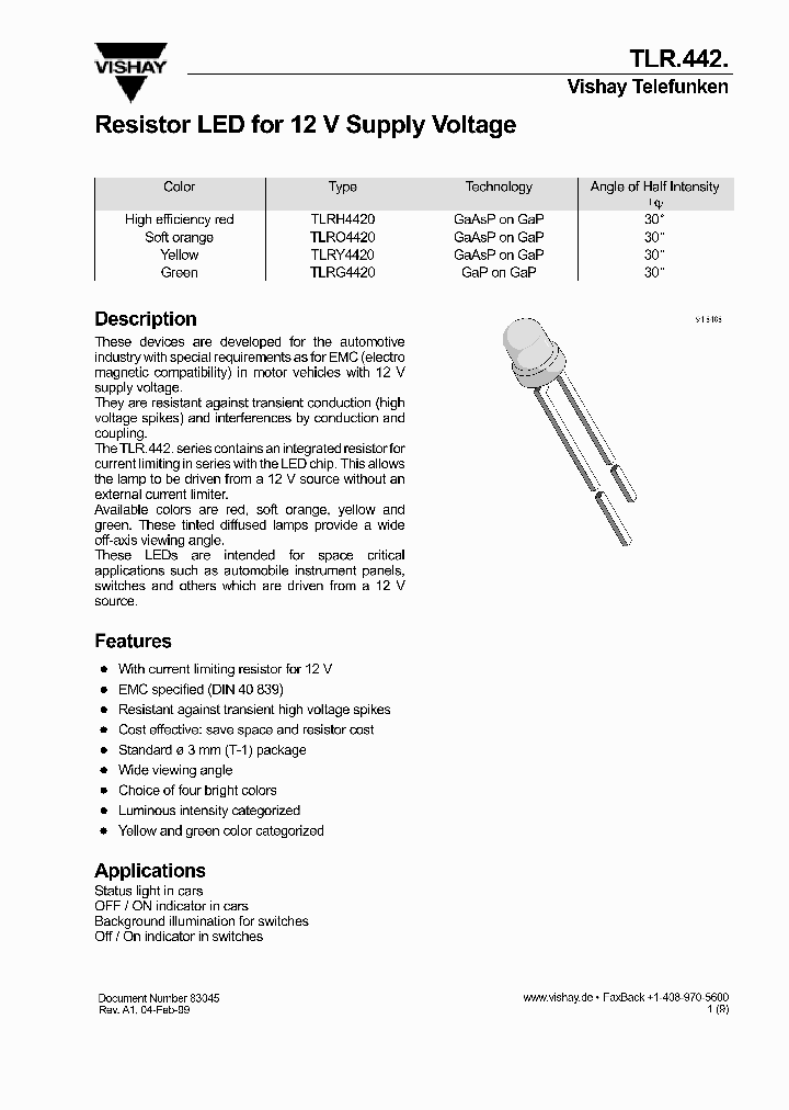 TLRY4420_44619.PDF Datasheet