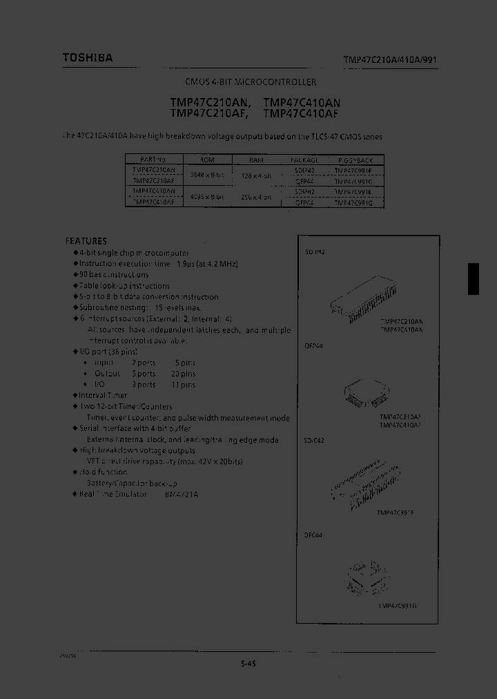 TMP47C210AF_37277.PDF Datasheet