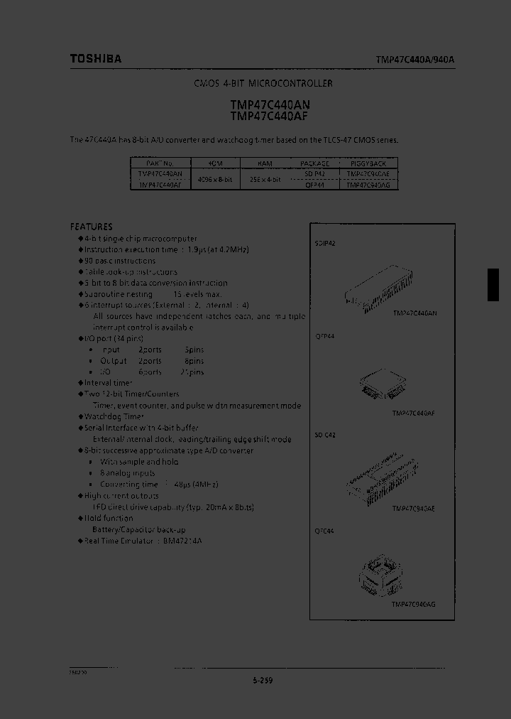 TMP47C440_37316.PDF Datasheet