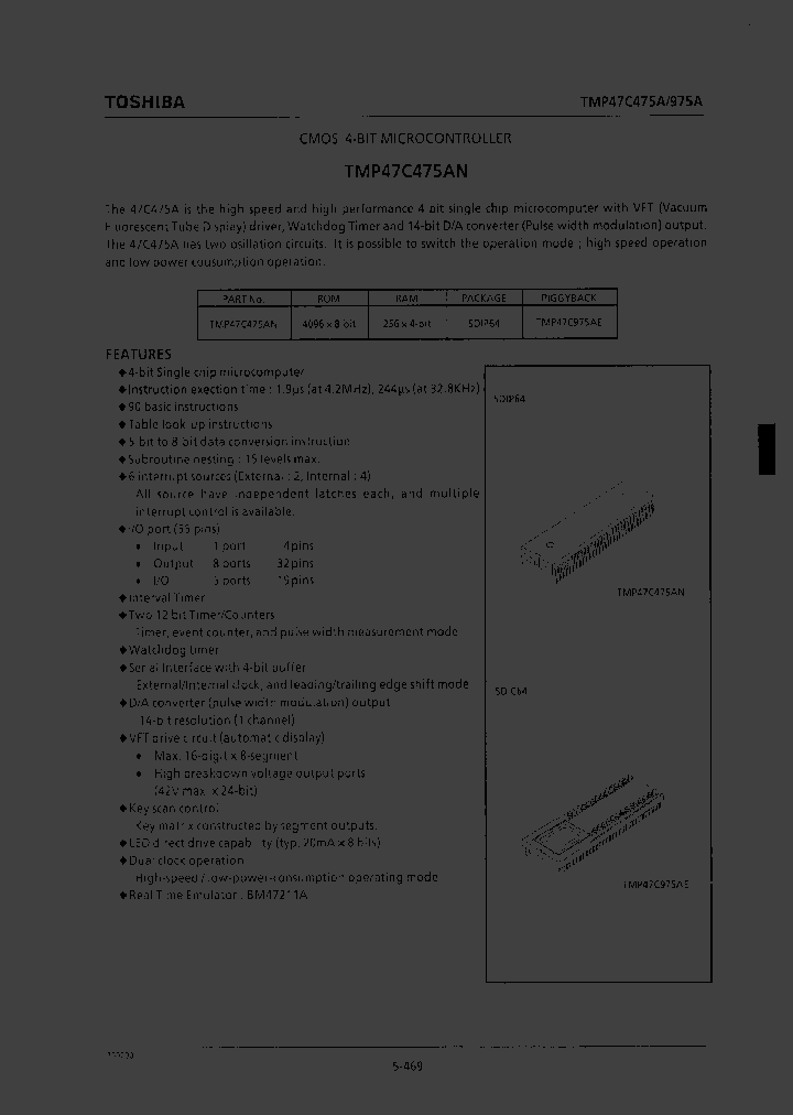 TMP47C475AN_37341.PDF Datasheet