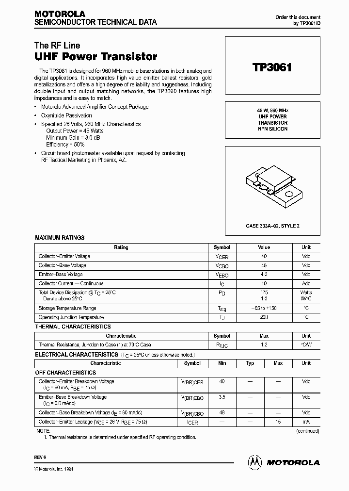 TP3061_64947.PDF Datasheet
