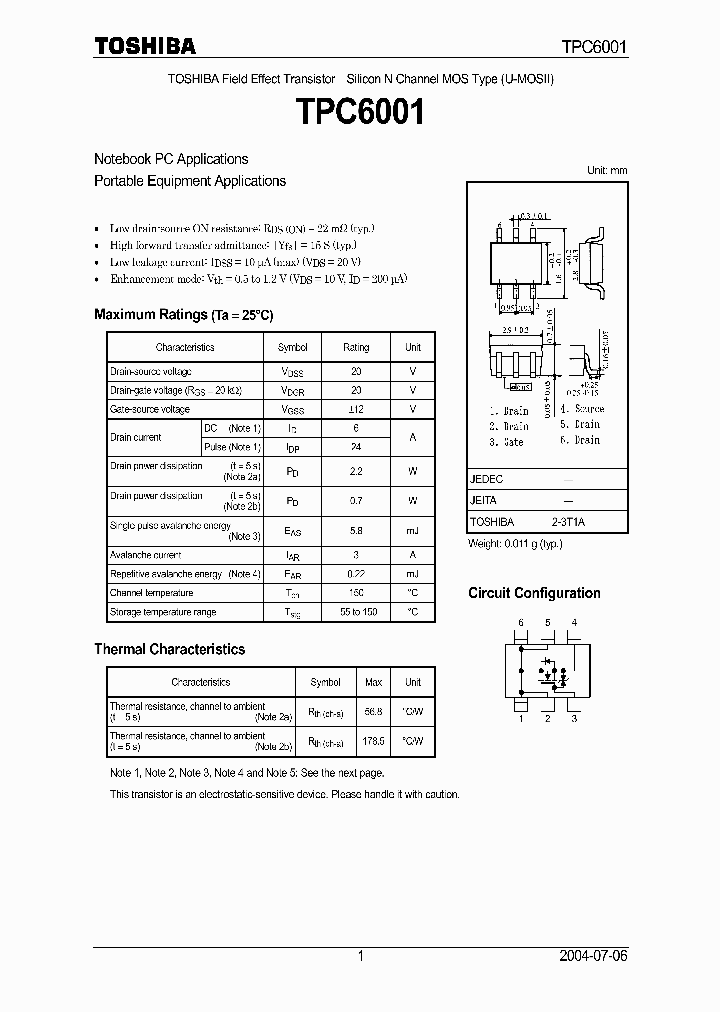 TPC6001_65381.PDF Datasheet