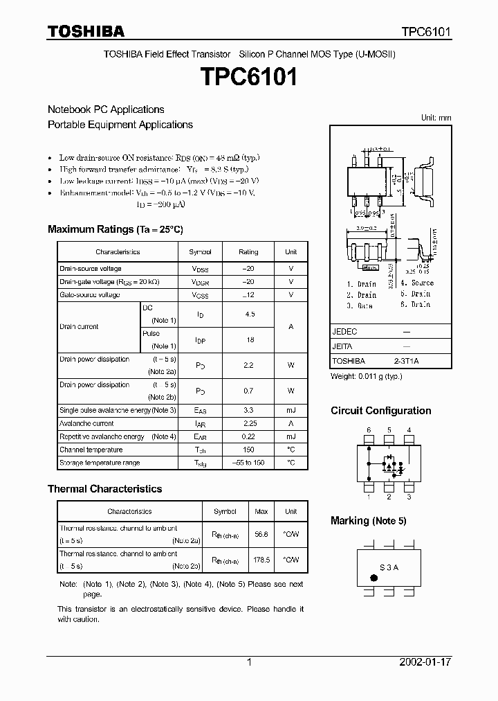 TPC6101_65385.PDF Datasheet
