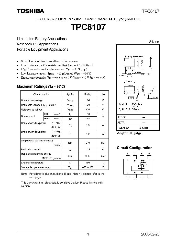 TPC8107_16126.PDF Datasheet