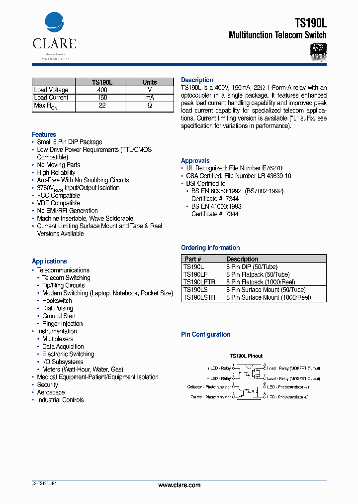 TS190L_64307.PDF Datasheet
