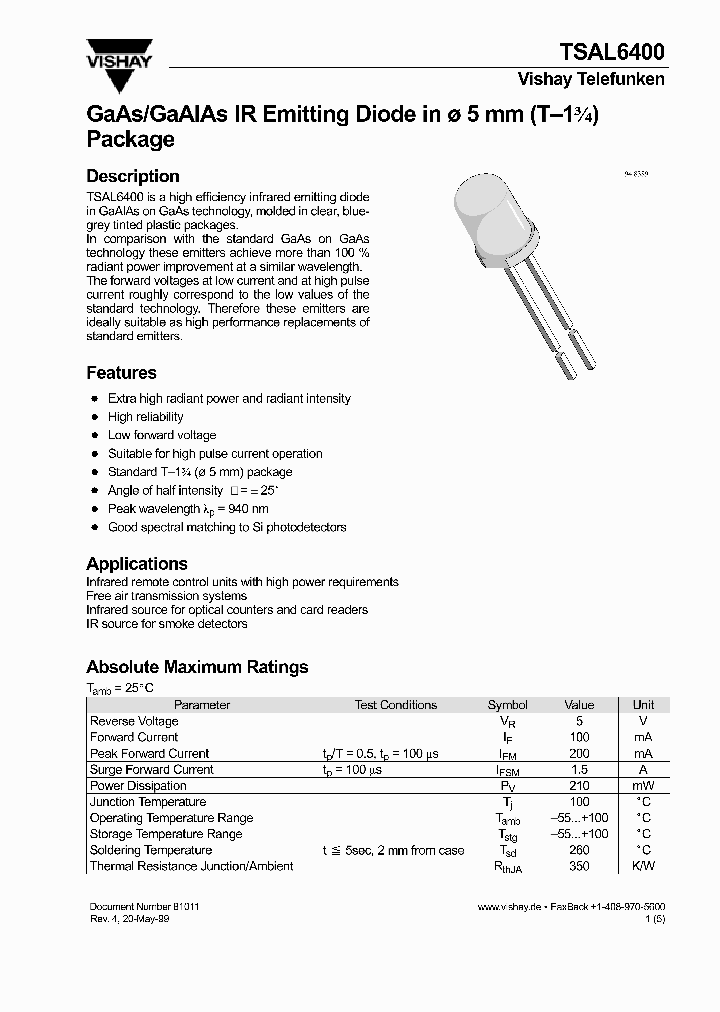 TSAL6400_63437.PDF Datasheet