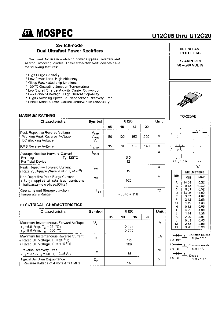 U12C05_62131.PDF Datasheet