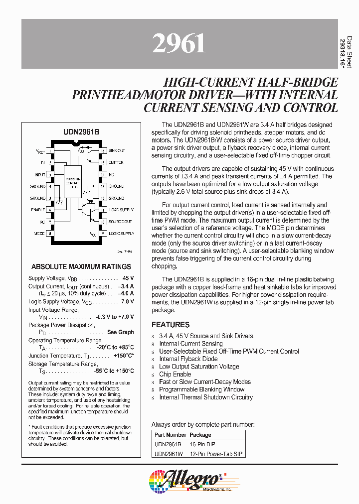 UDN2961B_174386.PDF Datasheet
