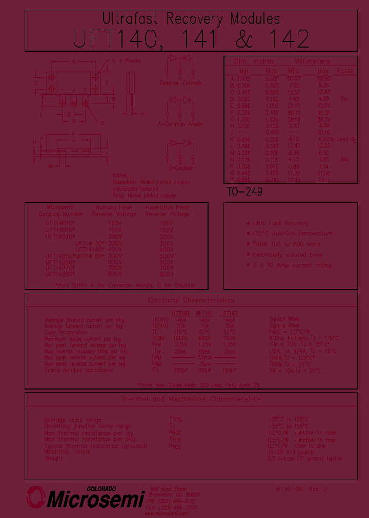 UFT140_60520.PDF Datasheet