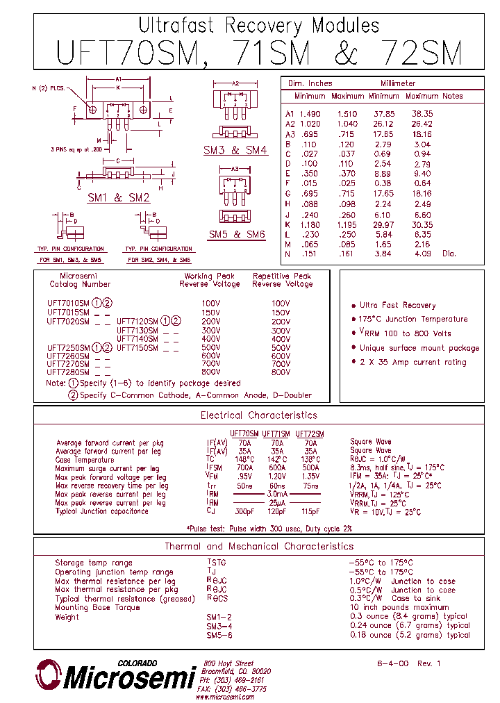 UFT7270SM_74384.PDF Datasheet