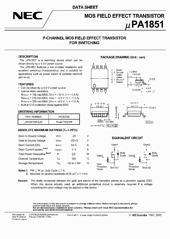 UPA1851_144676.PDF Datasheet