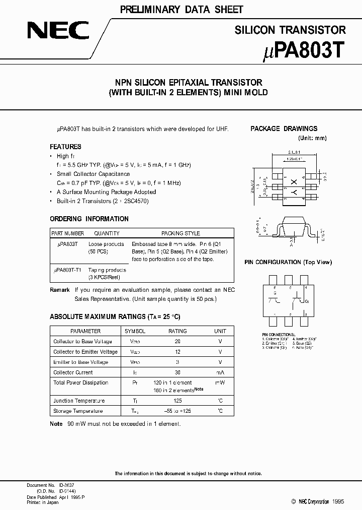 UPA803_39060.PDF Datasheet