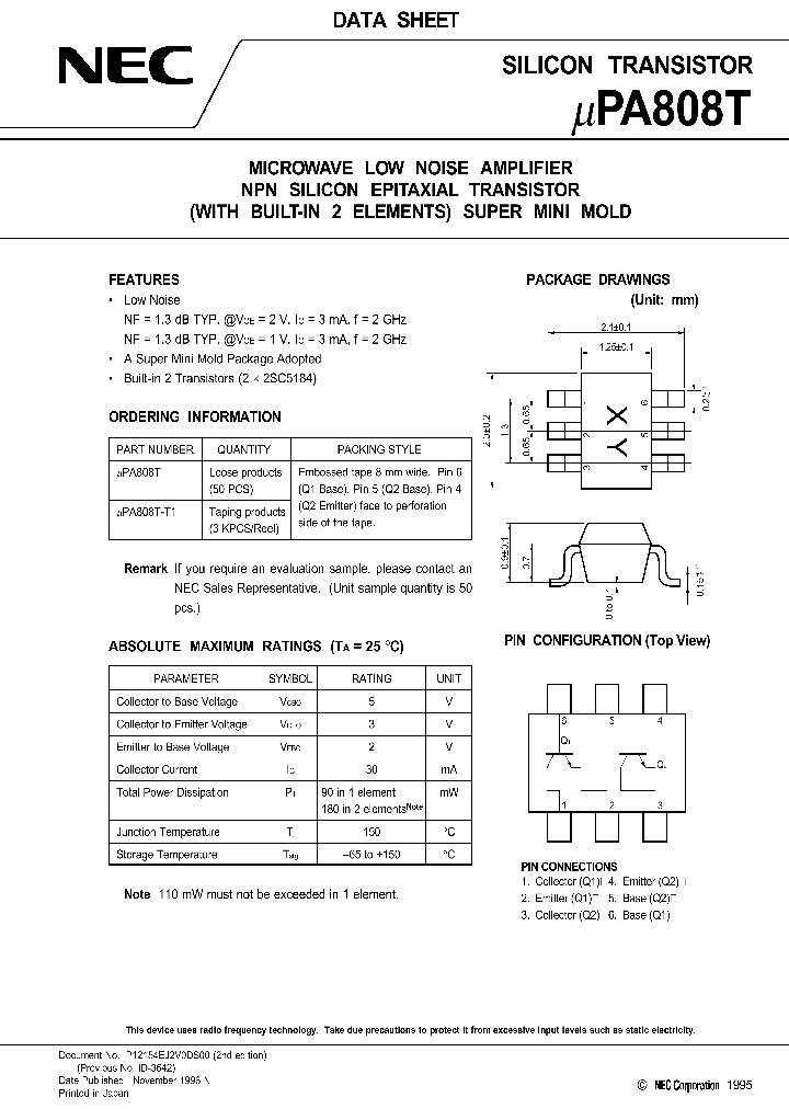 UPA808_118724.PDF Datasheet