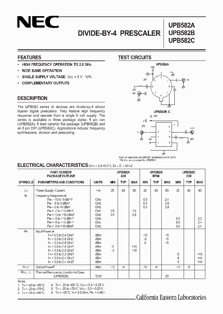 UPB582_58953.PDF Datasheet