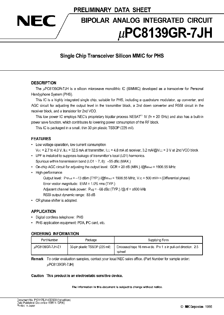 UPC8139GR-7JH_10444.PDF Datasheet