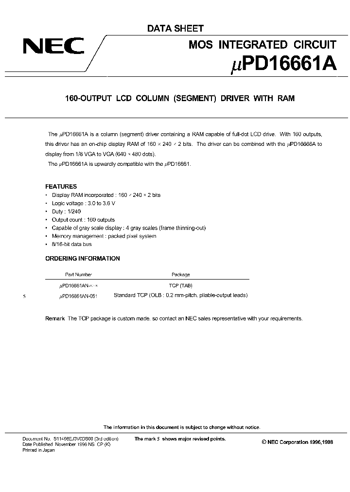 UPD16661A_5295.PDF Datasheet