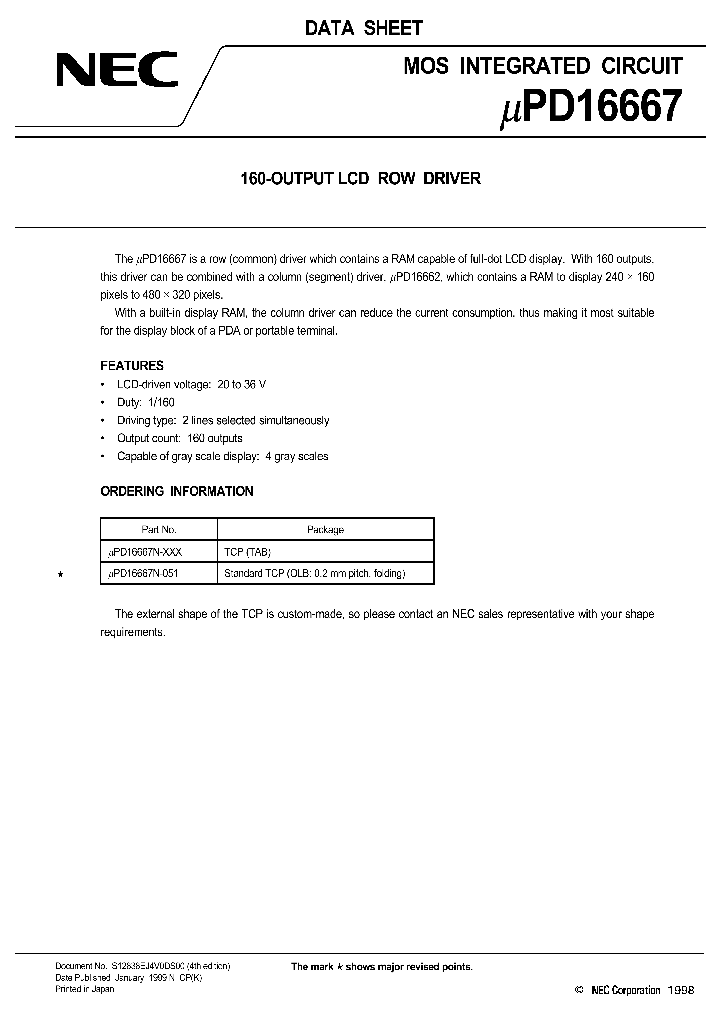 UPD16667_5310.PDF Datasheet