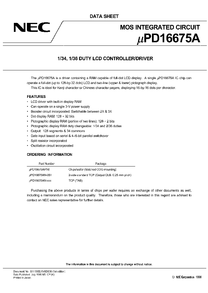 UPD16675A_5313.PDF Datasheet
