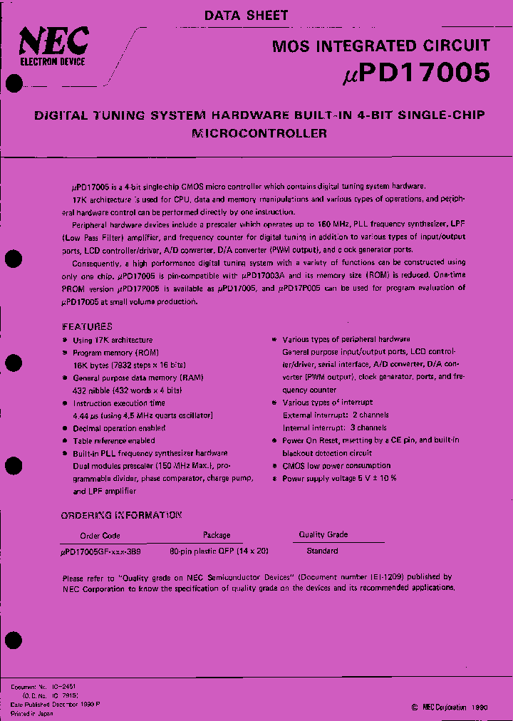 UPD17005_94303.PDF Datasheet