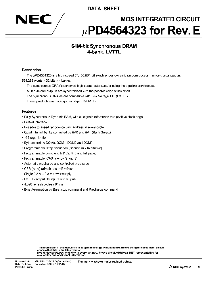 UPD4564323_169508.PDF Datasheet