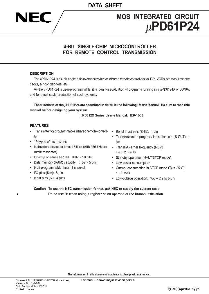 UPD61P24_5513.PDF Datasheet