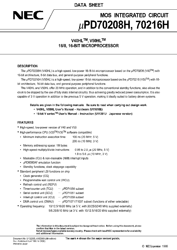 UPD70208H_5604.PDF Datasheet