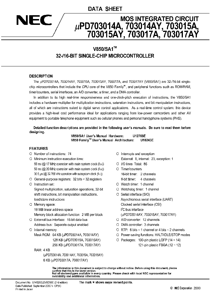 UPD703014A_5640.PDF Datasheet