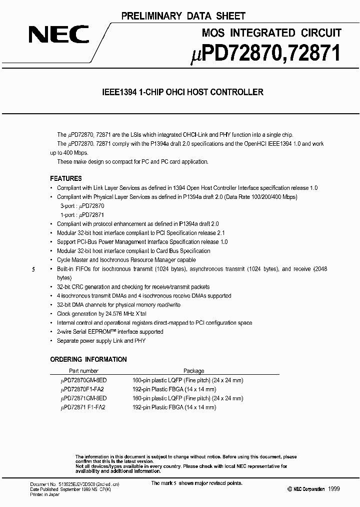 UPD72870_149112.PDF Datasheet