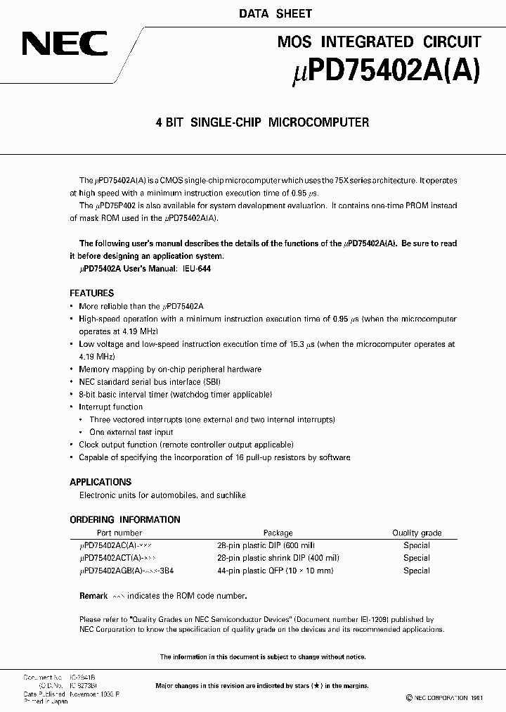 UPD75402_121042.PDF Datasheet