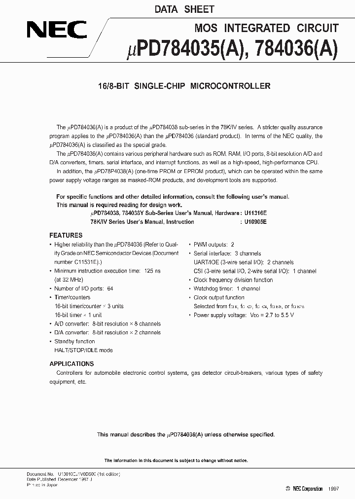 UPD784035_95838.PDF Datasheet