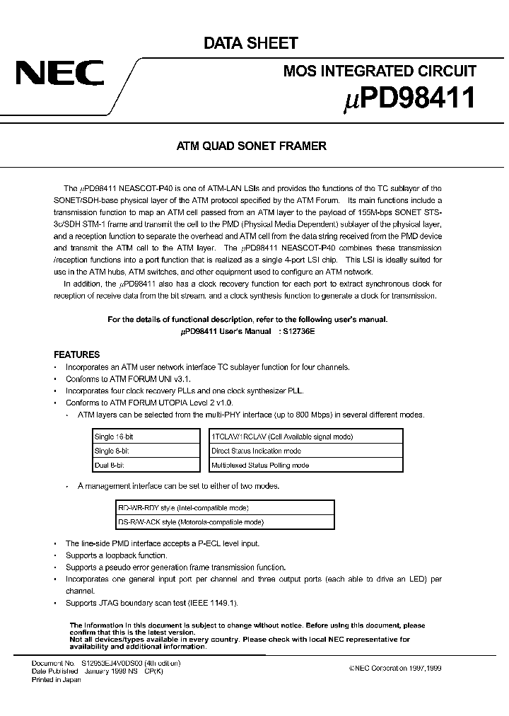 UPD98411_5709.PDF Datasheet