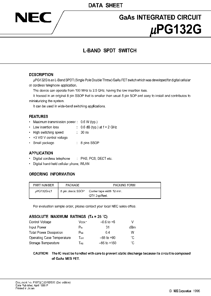 UPG132G_58601.PDF Datasheet
