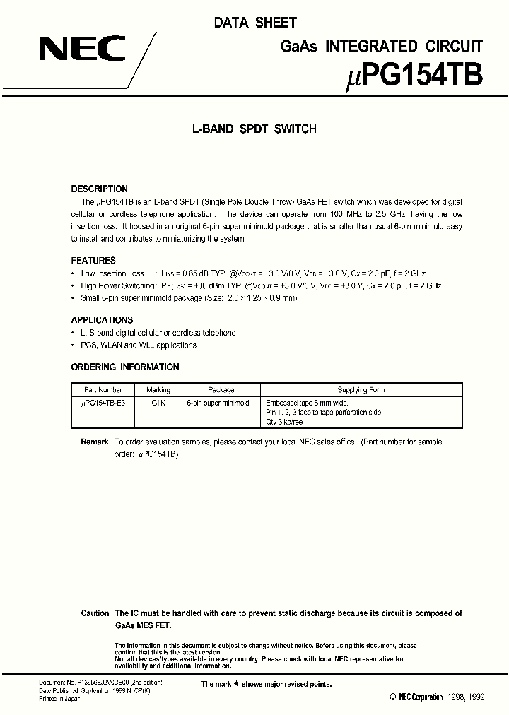 UPG154_58616.PDF Datasheet
