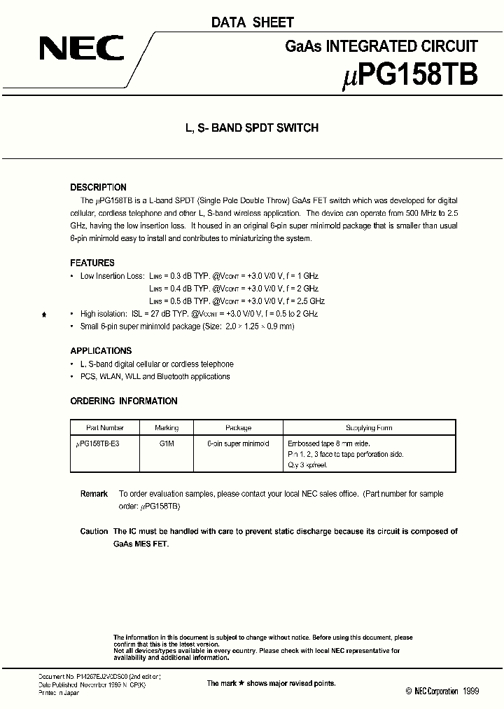 UPG158_58621.PDF Datasheet