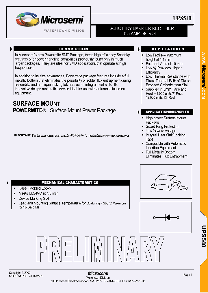 UPS540_58678.PDF Datasheet