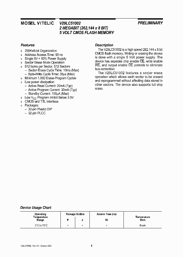 V29LC51002_57834.PDF Datasheet