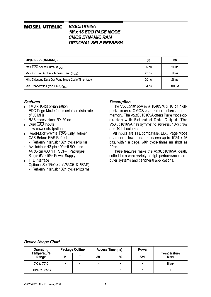 V53C518165A_167939.PDF Datasheet