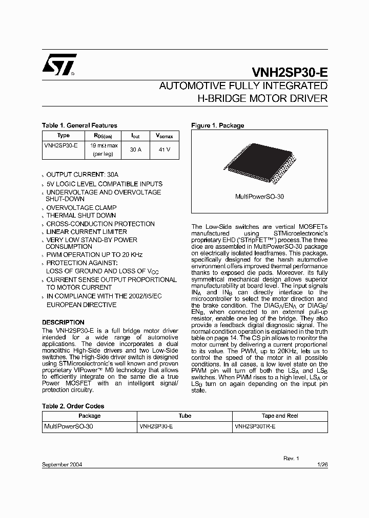 VNH2SP30_195364.PDF Datasheet
