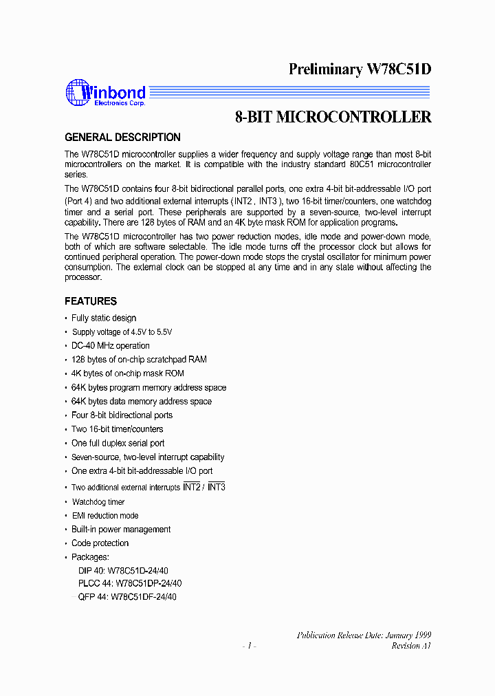 W78C51D_52479.PDF Datasheet