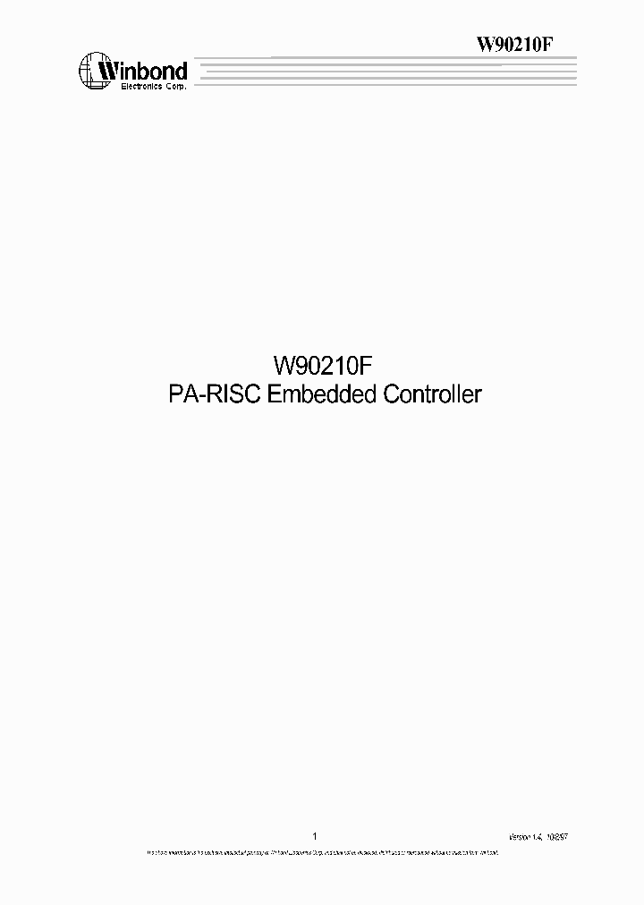 W90210F_52755.PDF Datasheet