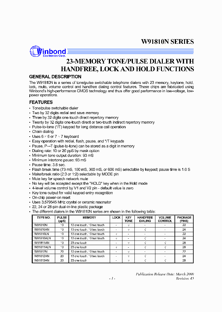 W91810_52852.PDF Datasheet