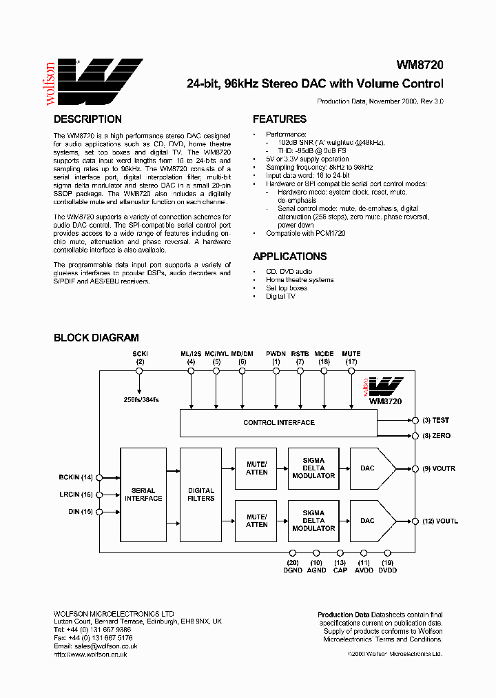 WM8720_51792.PDF Datasheet