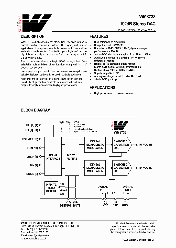 WM8733_51809.PDF Datasheet