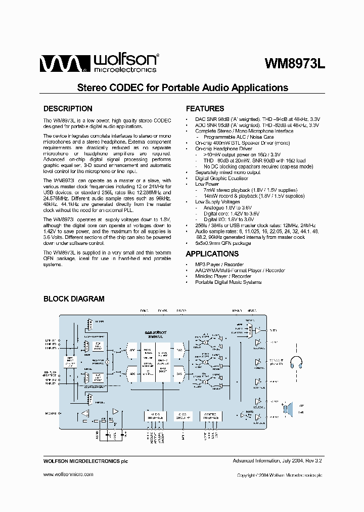 WM8973_51902.PDF Datasheet