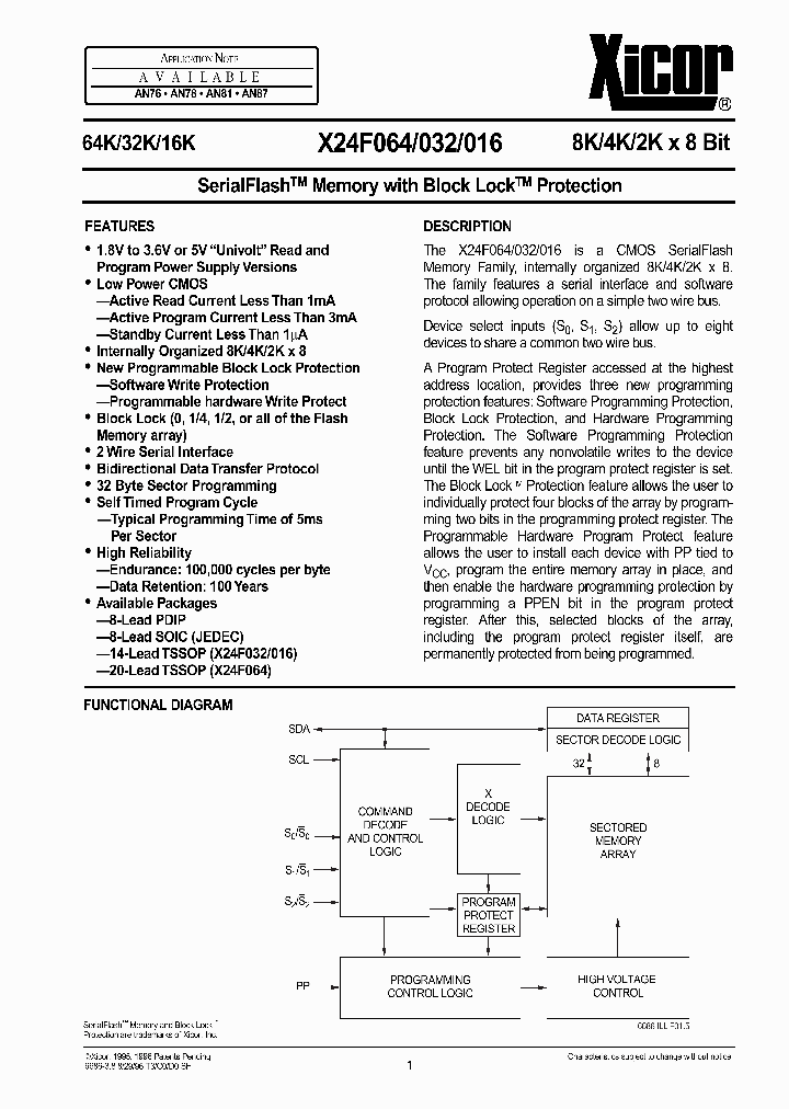 X24F016_38474.PDF Datasheet