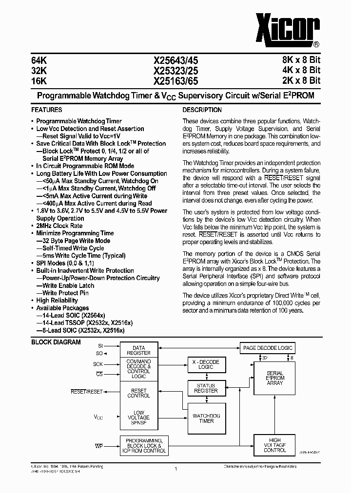 X25163_51458.PDF Datasheet